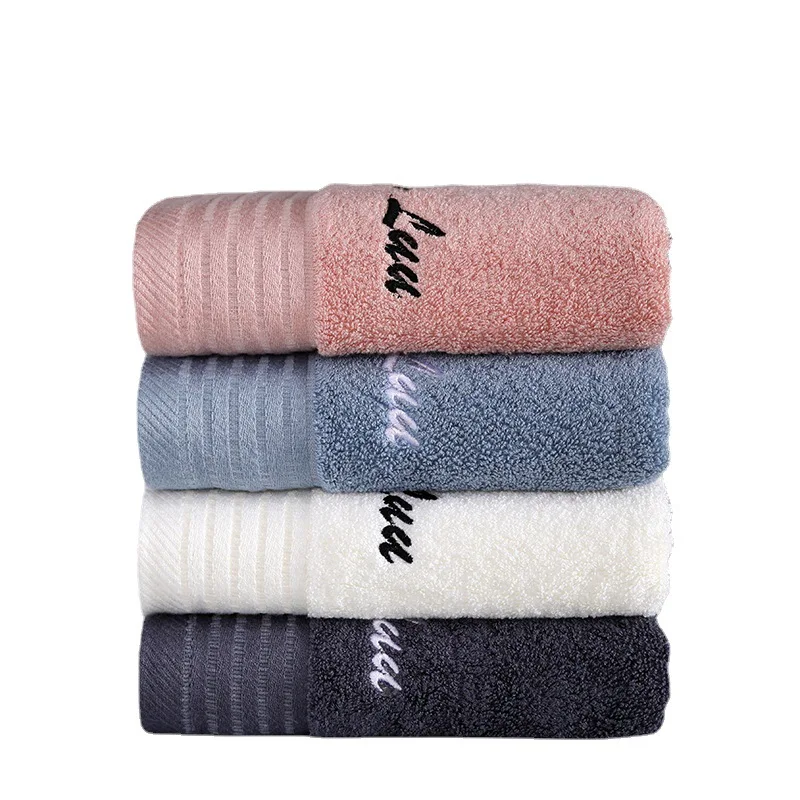 

Inyahome Pack of 1/4/6 Bamboo Towels Bathroom White Color Embroidered Letter Hand Face Hair Bath Towel Sets Serviette De Bain 타월
