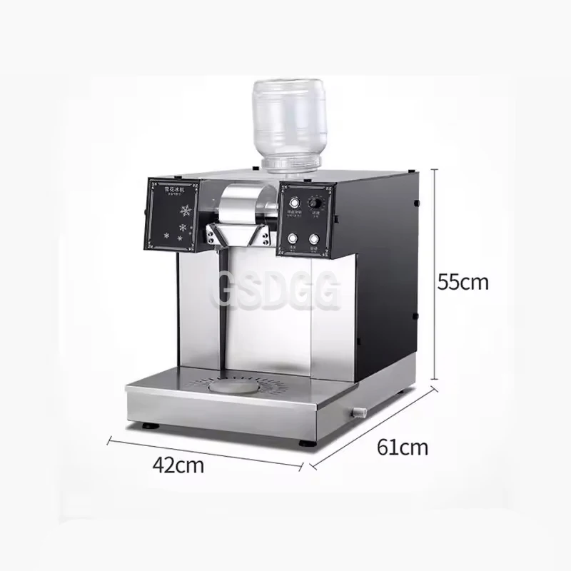 Commercial Milk Snowflake Ice Machine, Ice Cream Shaving Machine, Multifunctional Ice Crusher