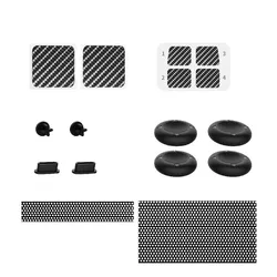 Enhanced Protective Kit for Steam Deck OLED - Dust Proof Kit with Button Stickers & Silicone Caps (Black)