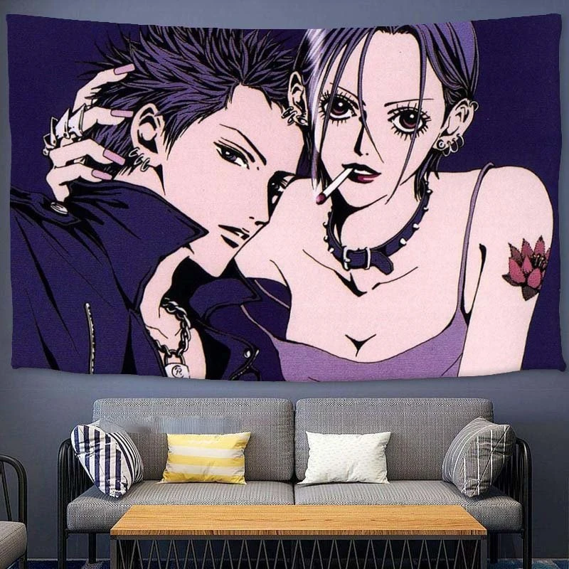

Nana Osaki Tapestry Hippie Polyester Japanese Classic Anime NANA Decorate Art Wall Hanging Anime Manga Wall Decor Art Blanket