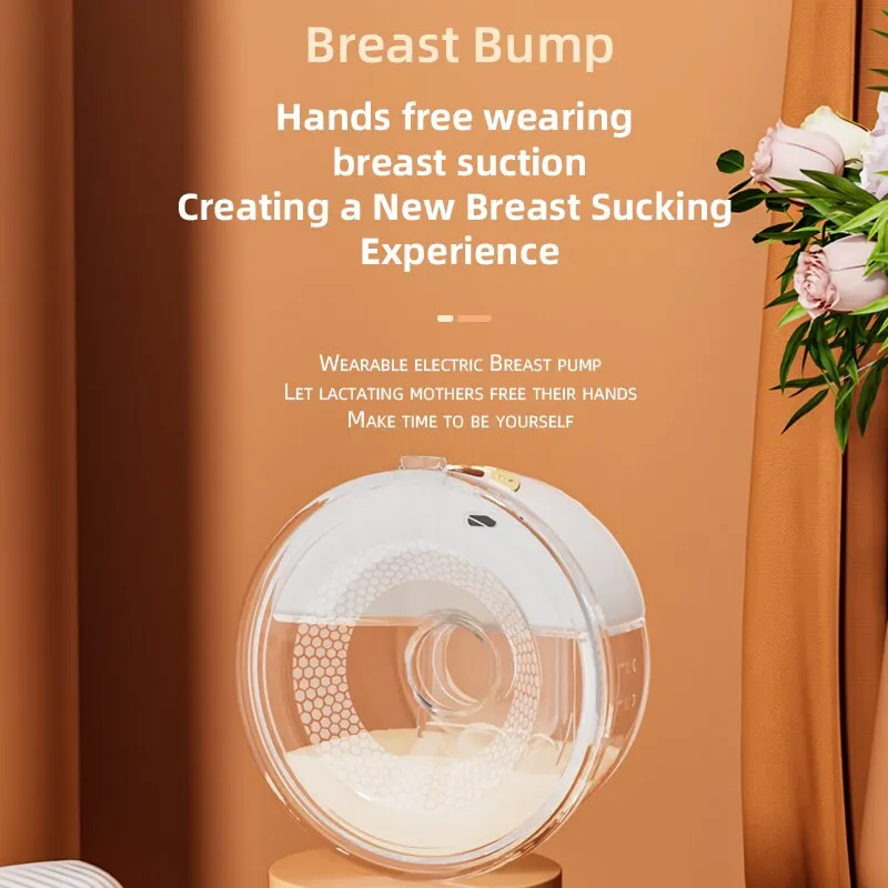 Wearable Electric Breast Pump Silent Milk Collection Hand Free Automatic Intelligent Breast Pump electric breast pump