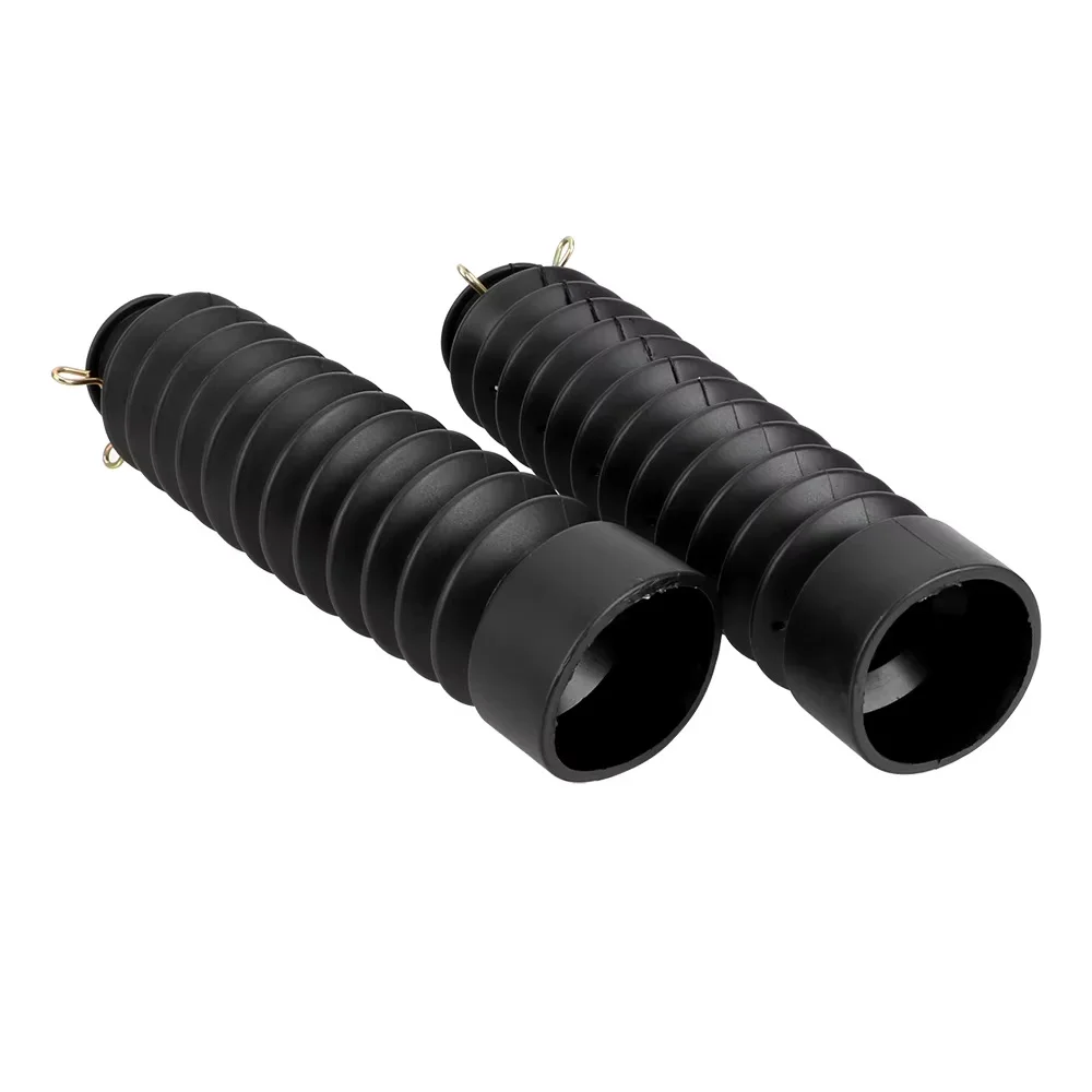 Motorcycle Protectors Motorcycle Dust Proof Sleeve Protector Damping Rubber 2Pcs Front Fork Shock Absorber Dust Cover Gaiters Gators Boots Universal