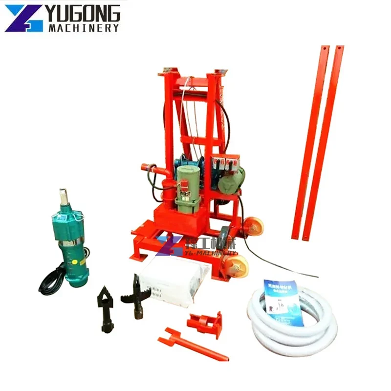 

Portable Best Price Water Borehole Drilling Machines Hydraulic System Deep Water Well Drilling Rigs