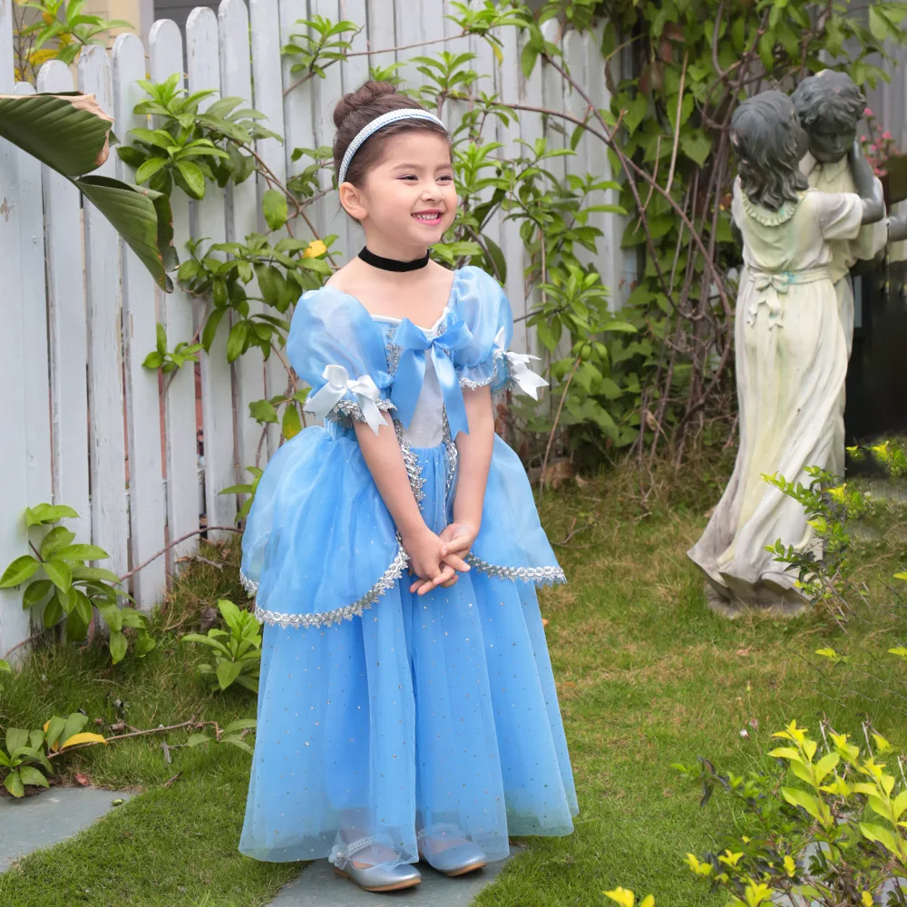 Criança Menina Vestidos Sofia Cinderela Princesa Vestidos Para Meninas  Trajes Do Bebê Menina Roupas Infantis 2 A 8 Anos - Trajes De Cosplay -  AliExpress