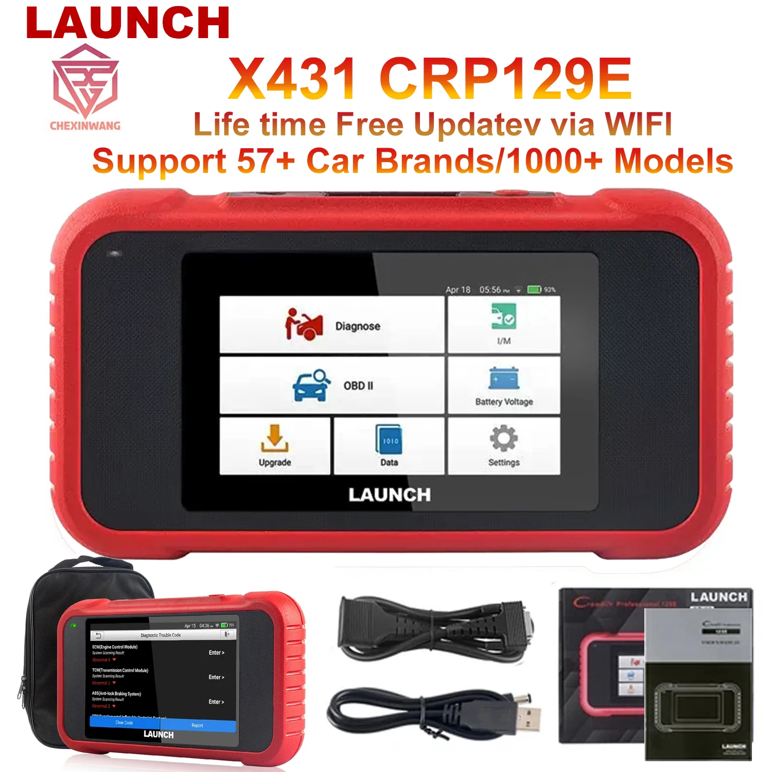 Avvia X431 Crp129E Strumenti Diagnostici Obd2 Per Auto Scanner Obd2 Eng Abs Airbag Srs At Strumento Diagnostico Automatico Lettore Di Codici Aggiornam