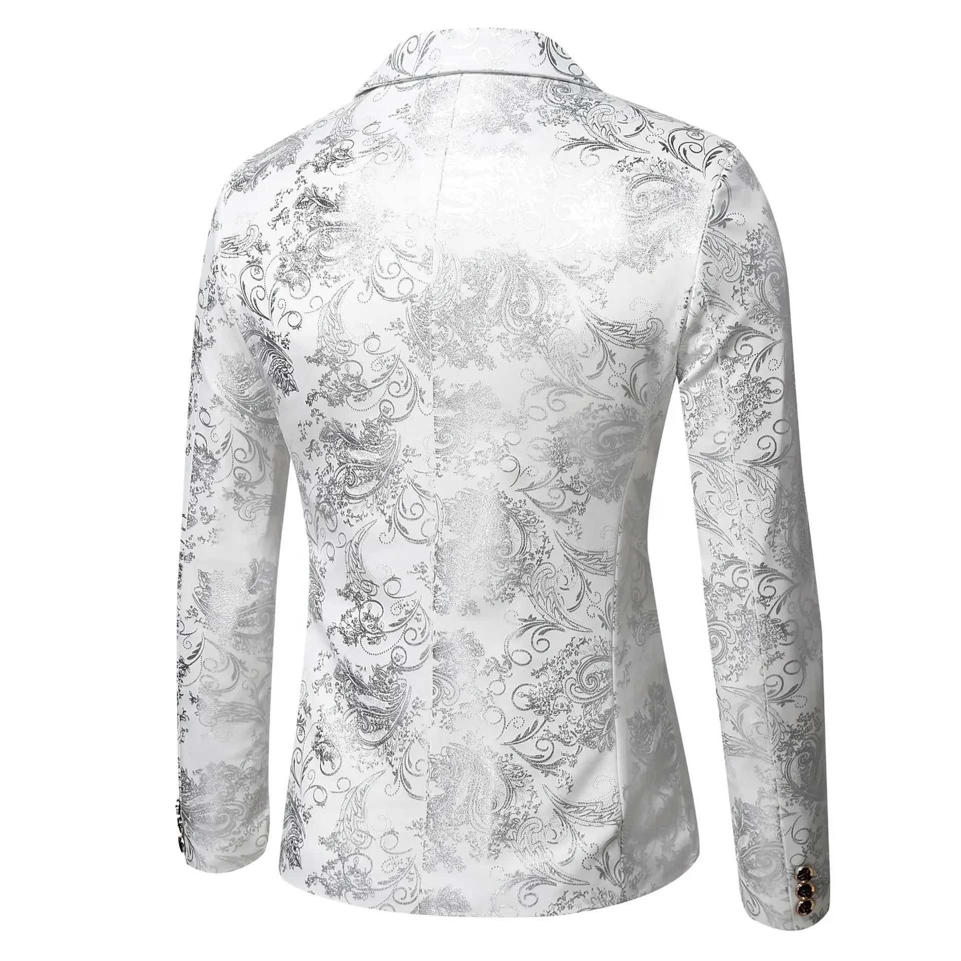 Mens Blazer Jacket Fashion Business Handsome British Style Casual Slim-fit Print Wedding Work Hot Chick At The Bar  Blazers 2