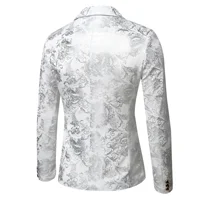 Mens Blazer Jacket Fashion Business Handsome British Style Casual Slim-fit Print Wedding Work Hot Chick At The Bar  Blazers 2