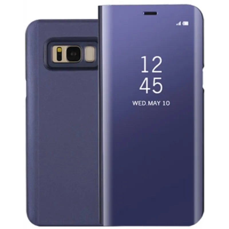 Clear View Clear Flip Smart Case Per Samsung Galaxy S6