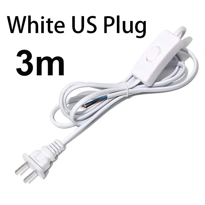 AC85-265V 660W 1.8m 3m 5m Electric Wire Lamp Switch Cable International Standard Power Cord With Switch Plug Copper Wire - Image 17