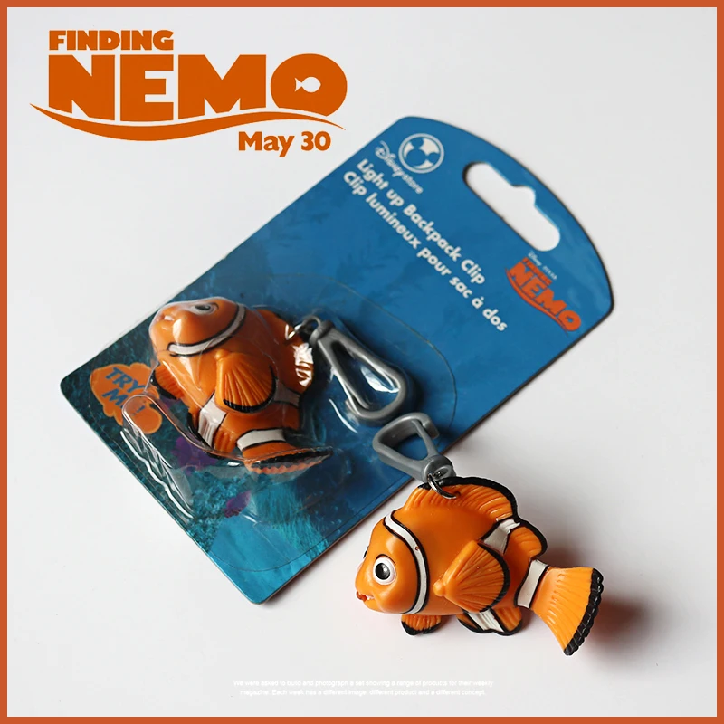 Disney Finding Nemo Action Figures Toys Regalo Della Ragazza Clownfish Nemo Portachiavi Pendenti Per Regalo Per Bambini