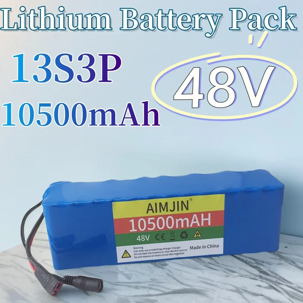 

48V 10500mAh 20000W 13S3P Lithium Ion Battery Pack, suitable for various electronic devices and transportation equipment With BM