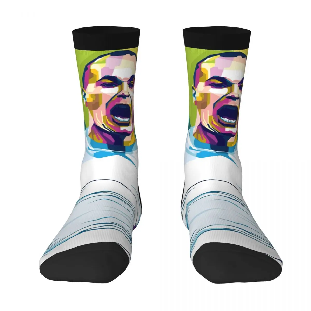 

Andress And Iniestas Spain 1 Contrast color socks Knapsack Compression Socks Geeky Casual Graphic Football Player Stocking