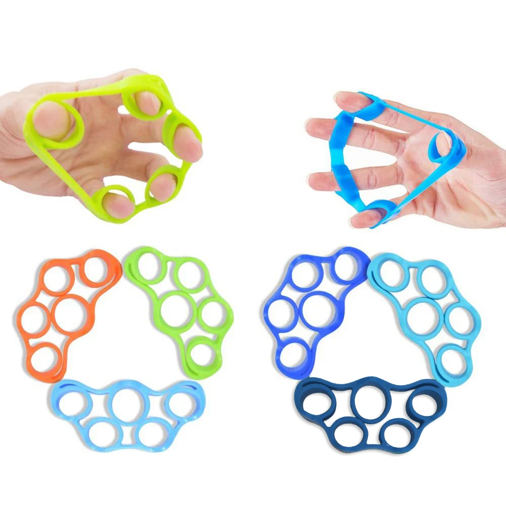 3KG-5KG Finger Hand Grip Silicone Strength Trainer Ring Gripper Expander Finger Workout Fitness Training Power Hand Grips