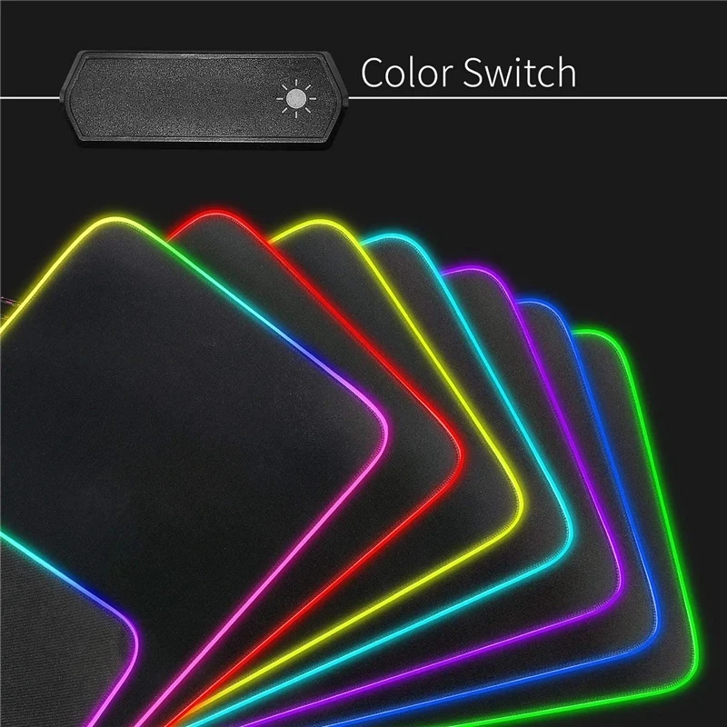 Waterproof RGB LED Gaming Mousepad Large Desk Pad