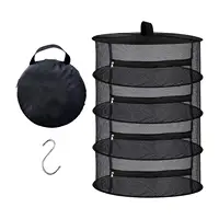 Herb Drying Rack Collapsible 4 Layer Breathable Herb Dryer Herb Drying Hanger 2