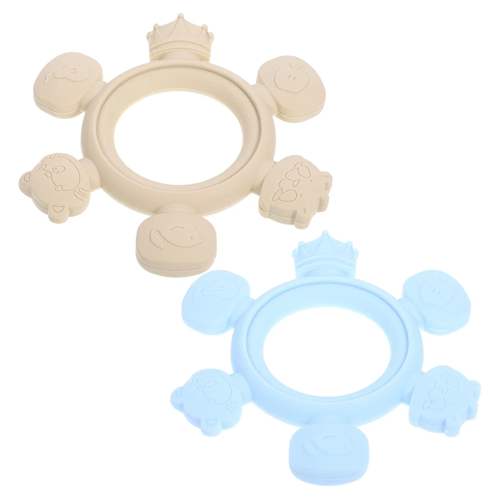 

Силиконовые Прорезыватели для зубов для детей 6-12 месяцев, 2 шт.