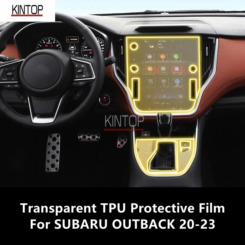 For SUBARU OUTBACK 20-23 Car Interior Center Console Transparent TPU Protective Film Anti-scratch Repair Film Accessories Refit