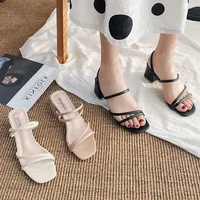 Women High Heel Sandals Summer Casual Female Shoes Woman Square Heel Open Toe Ankle Strap Ladies Sandalias Wedge Shoe 2022 New - Image 4
