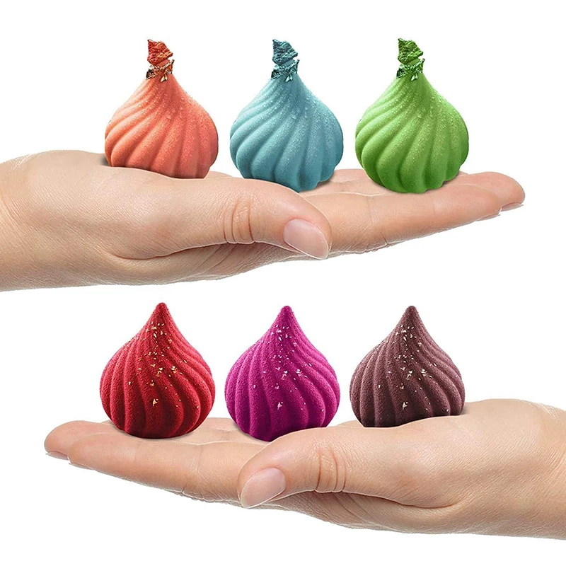 Spirale Silikonform 3D Zwiebel Mousse Kuchen Backen Russische Geschichte Französisch Dessert Schokolade Für Gebäck Trüffel Kerze Eis Werkzeuge – Detail 10