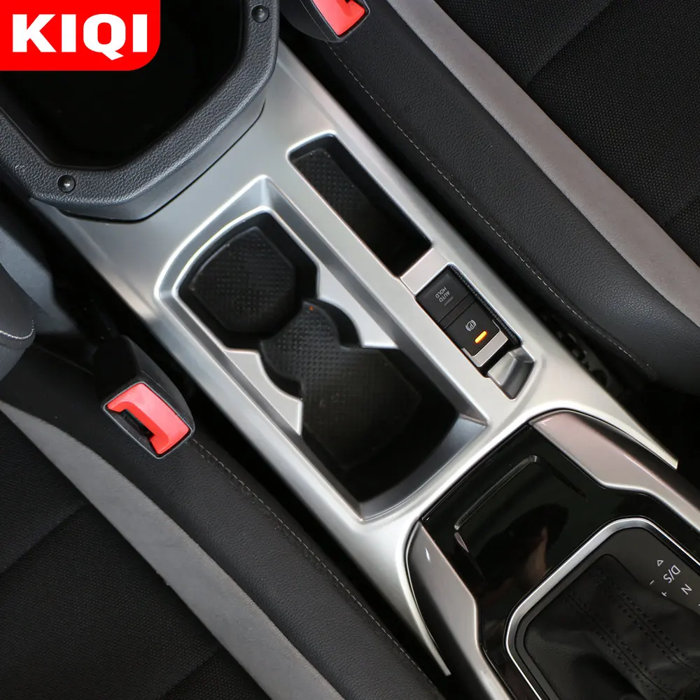 Garniture De Couverture De Panneau De Porte-gobelet D'eau Avant Central De Console De Style Automatique, Accessoires Pour Volkswagen T-Roc T Roc 2018-2022, 1PC