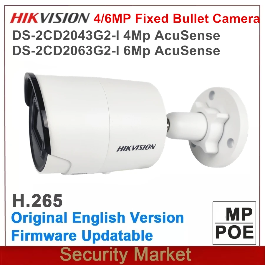 Cámara IP POE Hikvision Sony Progressive Scan CMOS 4 Mpx