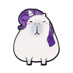 Adorable Capybara Enamel Pin - Whimsical Animal Lapel Badge for Backpacks, Clothing, and Fashion Accessories (15)