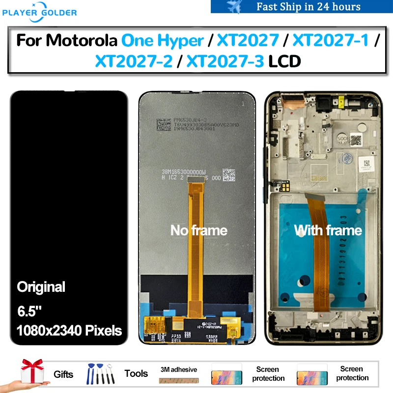

Оригинальный сенсорный ЖК-дисплей для Motorola One Hyper XT2027