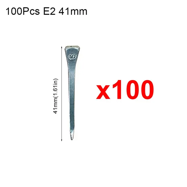 100Pcs New E2/E3/E4/E5/E6/E7/E8 Horseshoe Nails Steel Harness Repair Horse Shoe Nails Hoof Nails Horse Equipment Riding Supplies 4