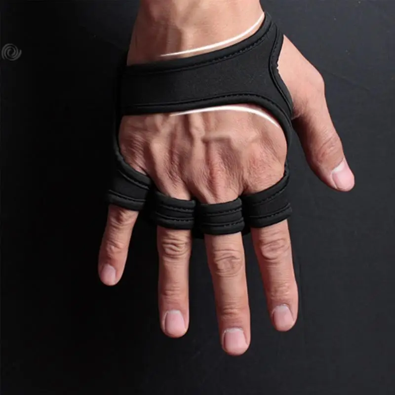 Lifting Palm Dumbbell Grips Pads Unisex Anti Skid Weight Training Gloves Gym Workout Fitness Sports For Hand Protector