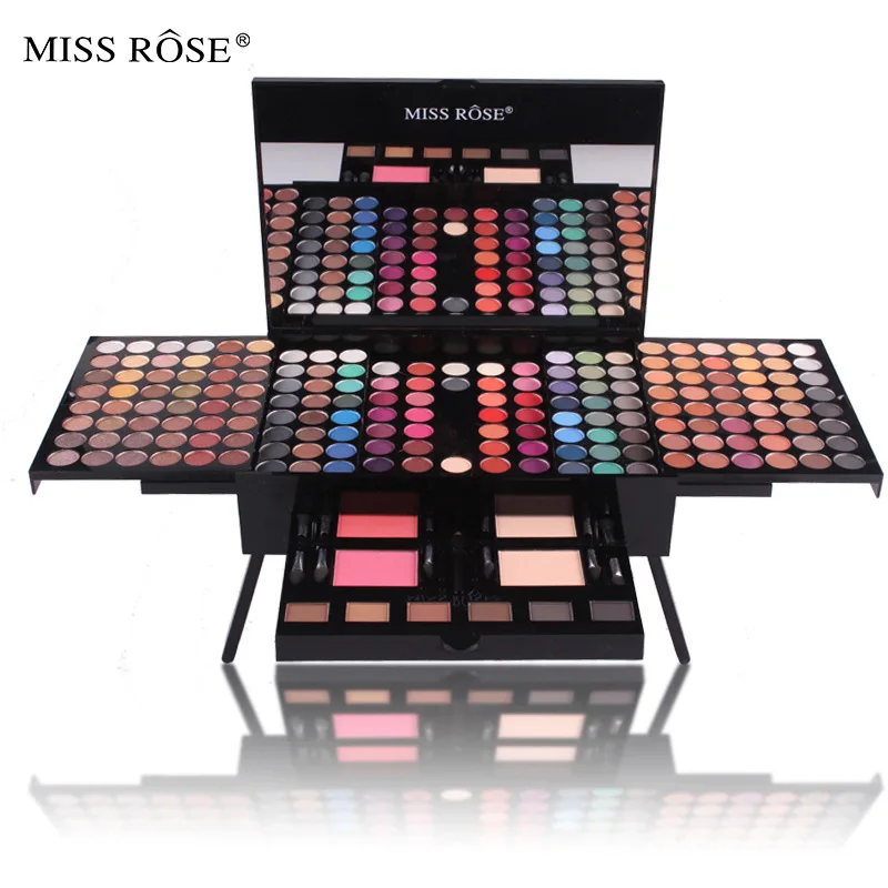 

Miss Rose Professional 180 Color Eyeshadow Blush Cosmetic Foundation Face Powder Makeup Sets Eye Shadows Palette
