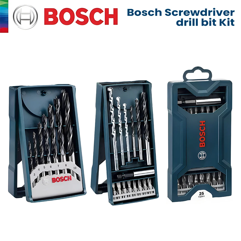 

Bosch Drill Bit Screwdriver Bit Set 7/15/25Pcs Mixing Kit Carbide High Hardness Impact Driver Bits Bosch Power Tool Accessories