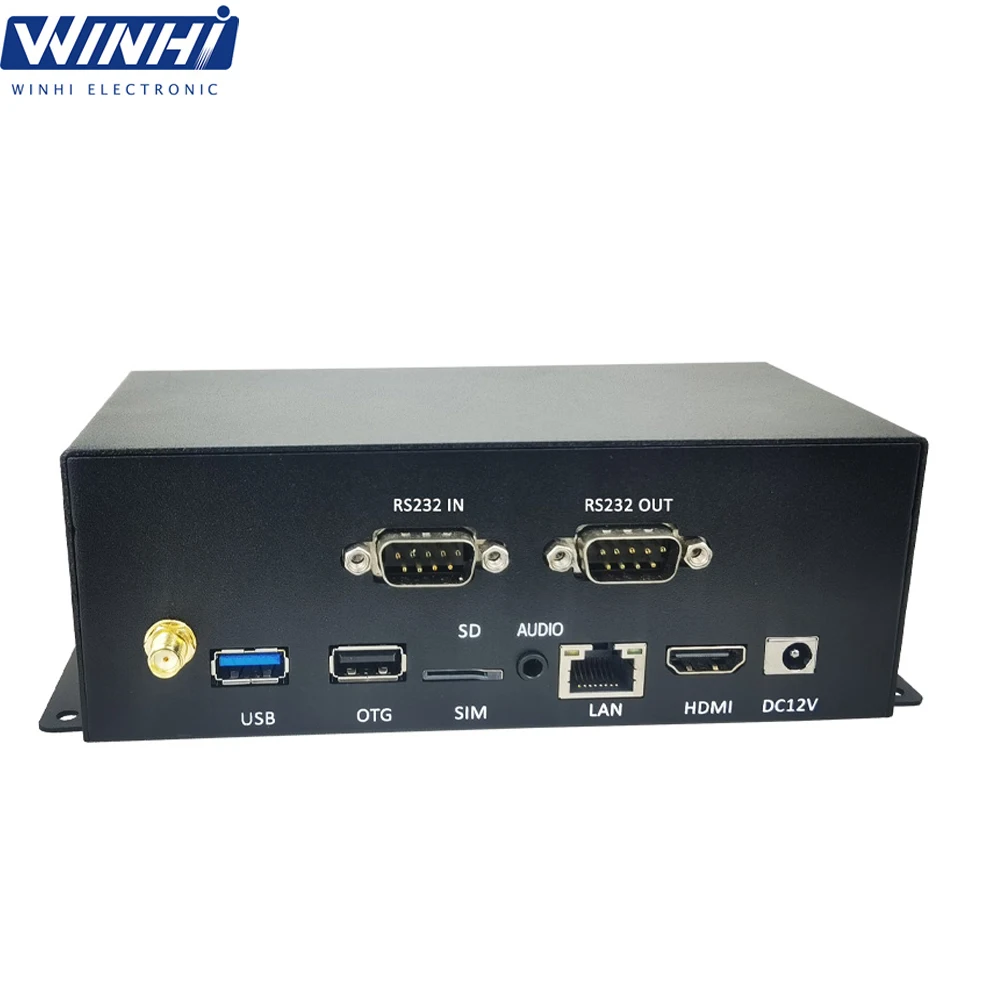 MPC3840 4K UHD Android 11.0 2 + 32G HD-MI Output RS232 LED Push Button Control Digital Media Player Box