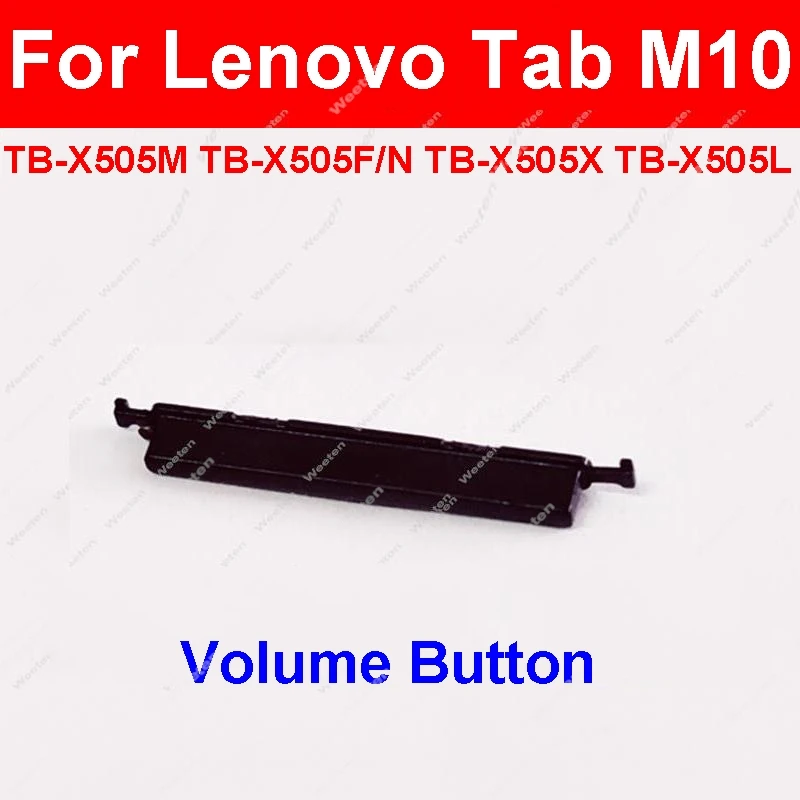 Volume Power Button Lenovo Tab M10 TB-X505M TB-X505F/N TB-X505X TB-X505L Tablet Power Volume On OFF Side Keypad Android Tablet