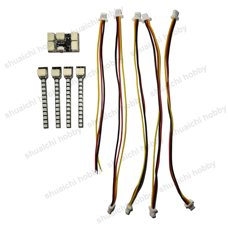 Kit Lumière LED WS2812B 5050/2020 pour Drone FPV avec Contrôleur