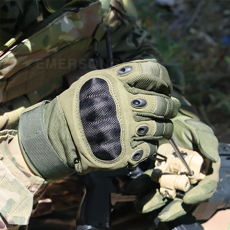 Gants tactiques full finger Emersongear EM9347 - Protection main pour pêche, milsim et entraînement outdoor