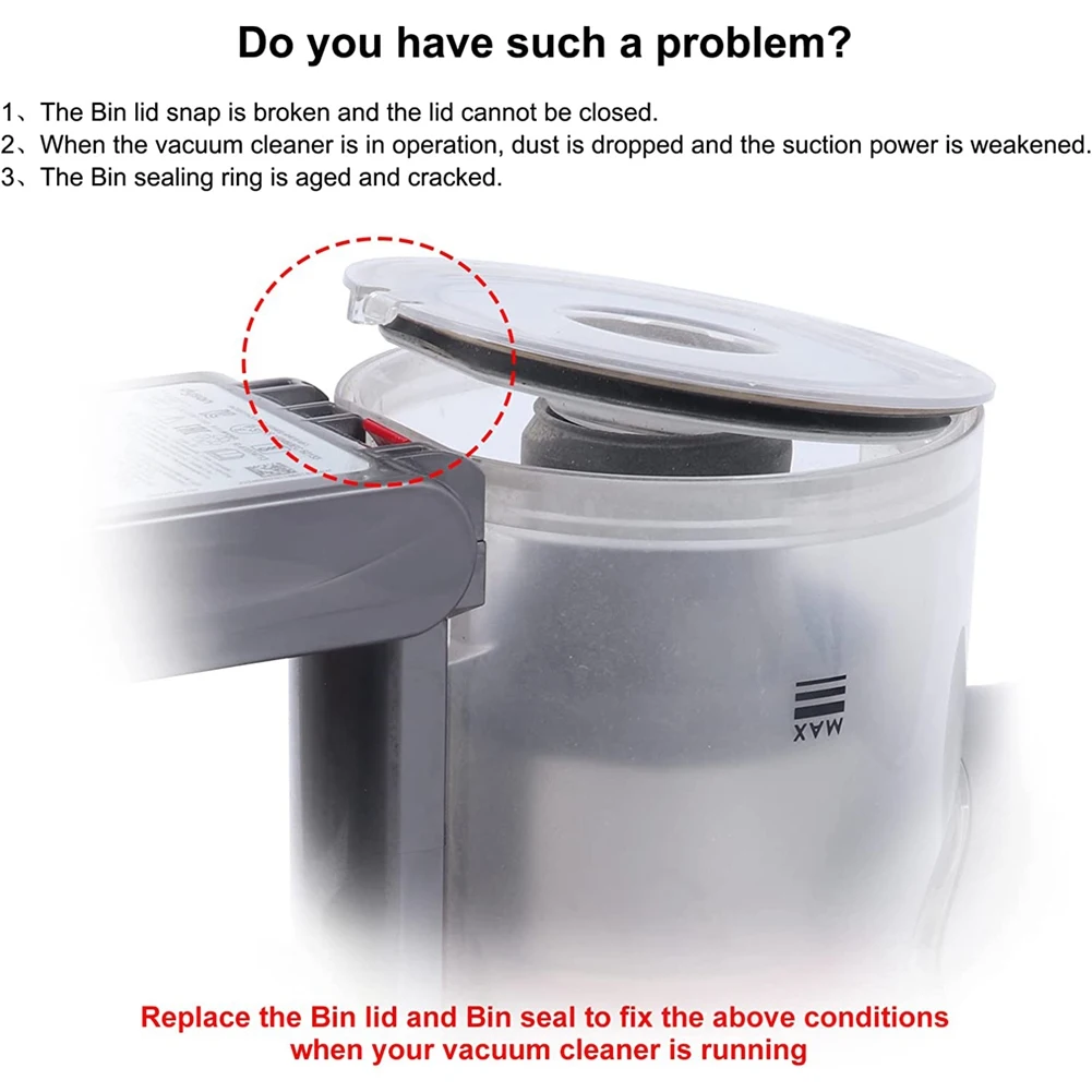 

Dust Bin Lid for Vacuum Cleaner V7 V8 SV10 SV11 Models Box Lid