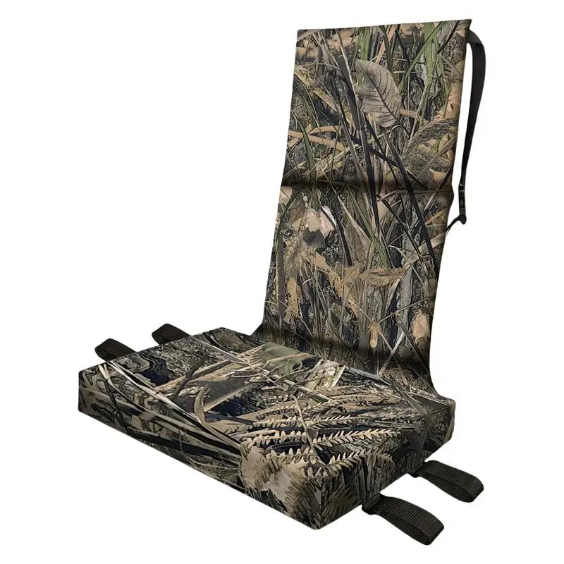 Tree Seat Adjustable Tree Stand Replacement Seat Comfortable Hunting Outdoor Camouflage Sitting Pad For Climbing
