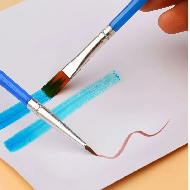 Painting Brushes Paint Pen Flat Brushes for Digital Oil Drawing Art Paint