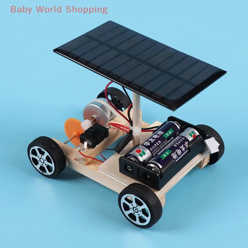 Assemble Solar Car Creative Inventions Motor Ability Of Children Active Thinking DIY Electronic Kit Technology Toys For Kids