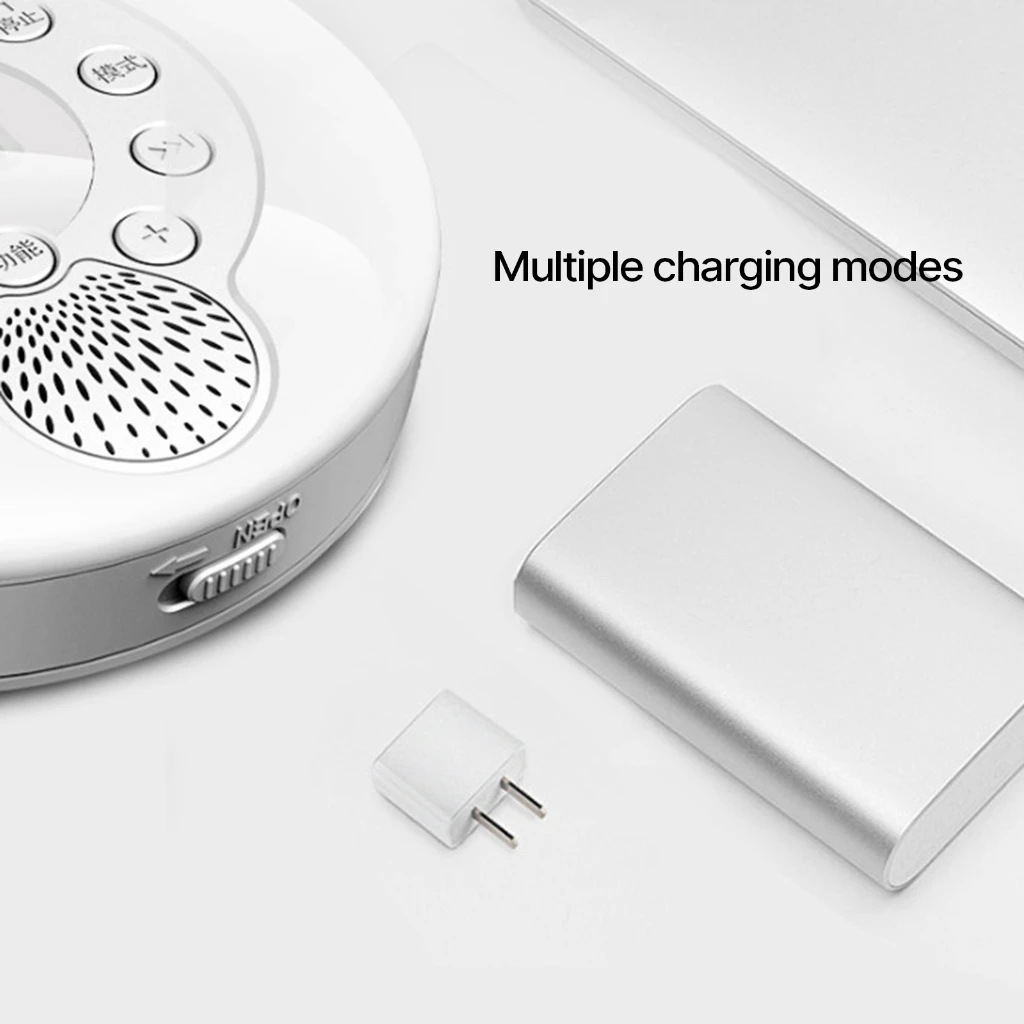 Round Shaped CD Player Portable Headset HiFi Music Reproductor Portable Walkman Media Player Rechargeable Students portable cd player