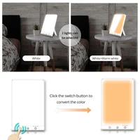 10000 Lux LED lumière triste lampe de luminothérapie 3200k lumière d'ambiance heureuse tactile réglable pour l'hiver Anti-dépression veilleuses LED 4