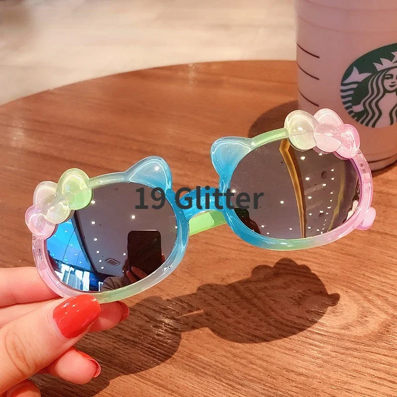 Kinder Stern Cartoon Runde Farben Sonnenbrille Baby Mädchen Junge UV400 Brille Outdoor Kinder Sommer Strand Urlaub Brillen_voghion.com