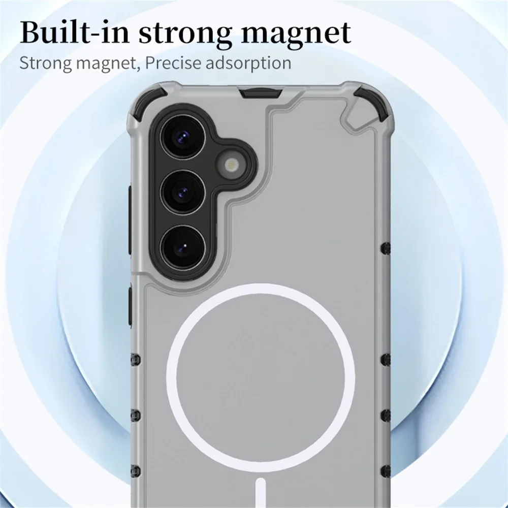 Heavy Duty Armor Anti-Slip Magnetic Phone Case Cover