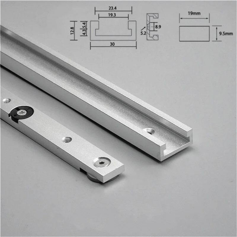 Aluminium alloy T-tracks Slot Miter Track And Miter Bar Slider Table Saw Miter Gauge Rod Woodworking Tools DIY 2