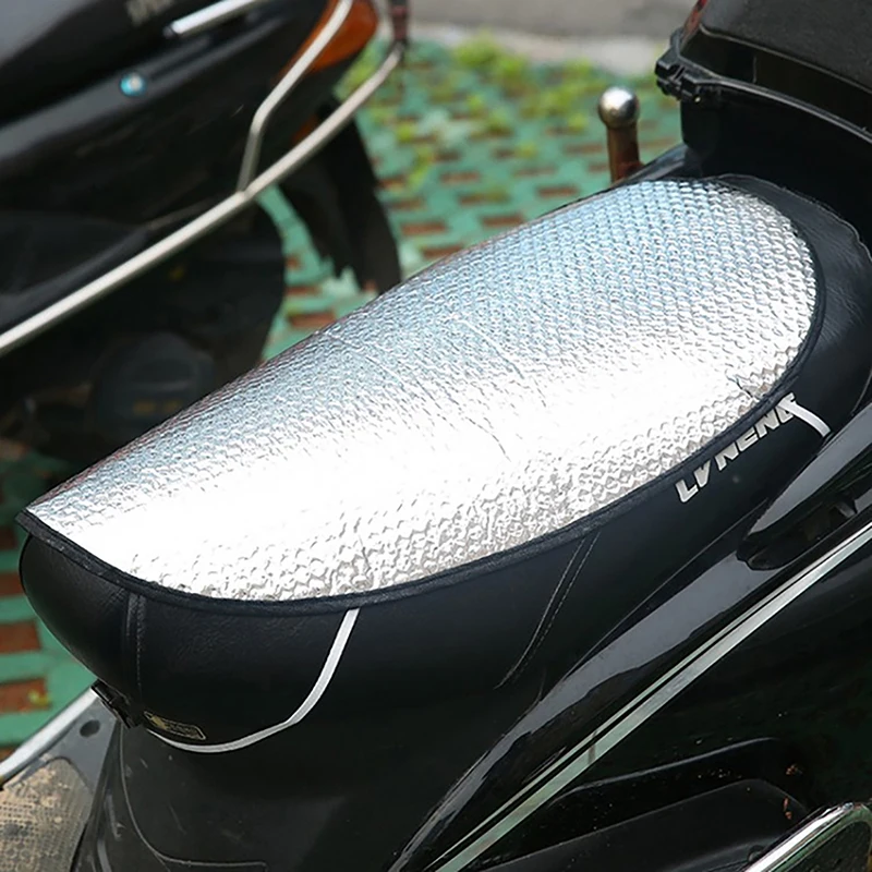 

Universal Waterproof Motorcycle Sunscreen Seat Cover Cap Prevent Bask In Seat Scooter Sun Pad Heat Insulation Cushion Protect