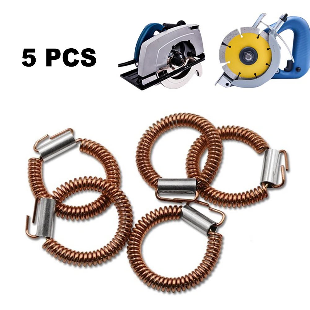 5pcs Stator Tension Spring For 110 Marble Machine Electric Circular Saw Small Electric Pick Angle Grinder Power Tool Accessories fisher small marble стол кофейный