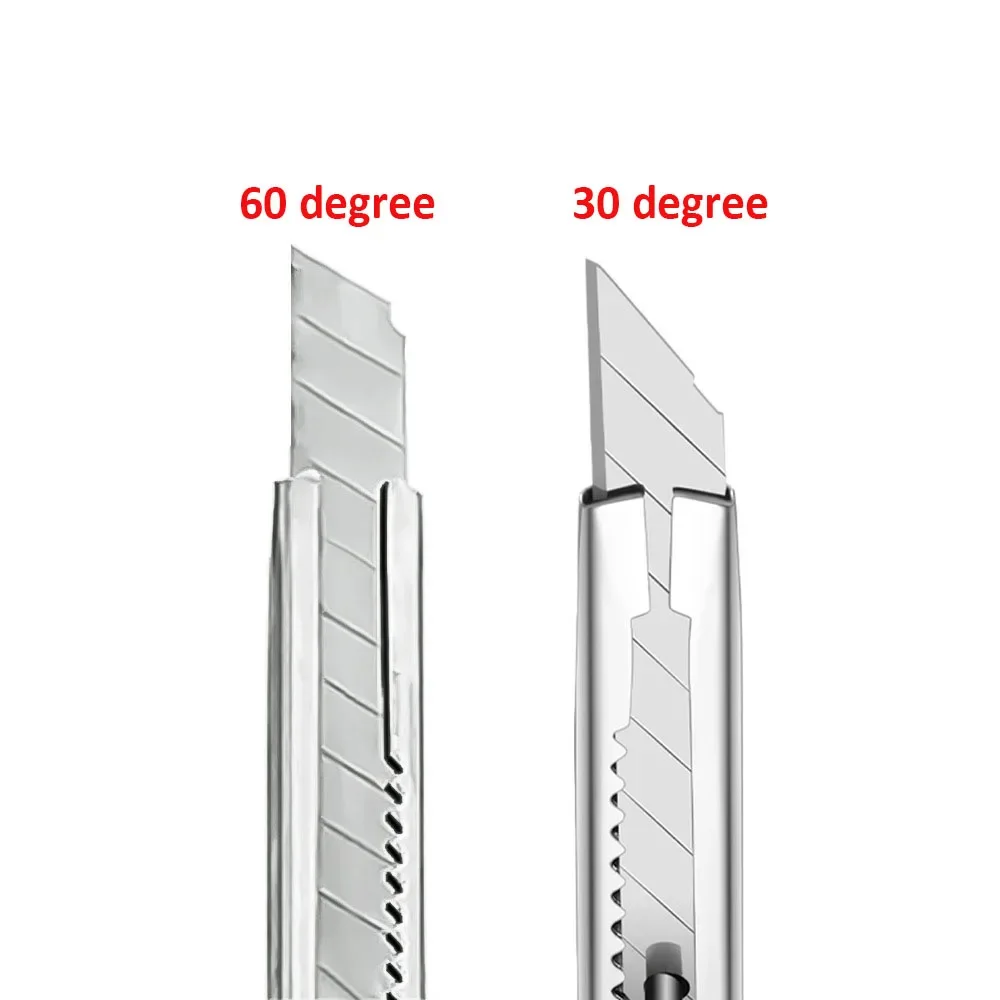 KUNAISI10PCS30 60 Degree Art Knife Carbon Steel Telescopic Knife Cutting Wallpaper