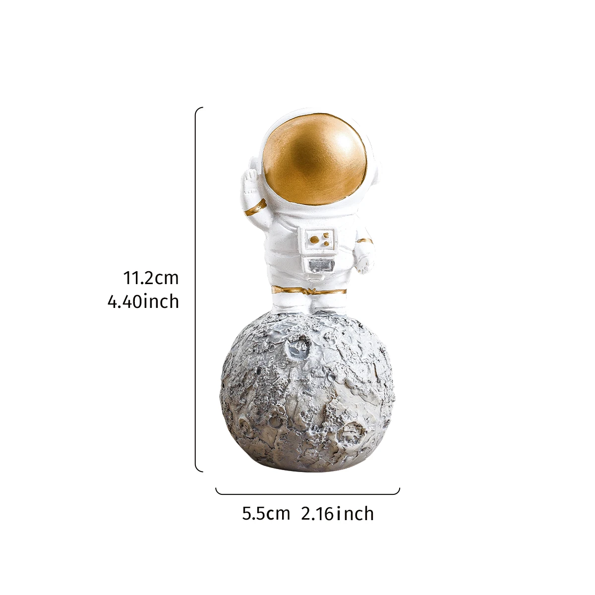 1PC, Astronaut Station moon-shaped decorative item, cartoon astronaut decorative model