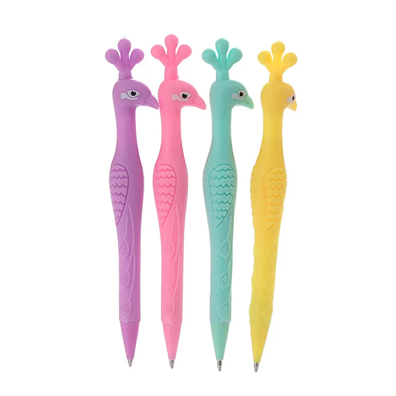 

2Pcs Korean School Supplies Kawaii Stationery Peacock Automatic Pencil for Student Cute Mechanical Pencil