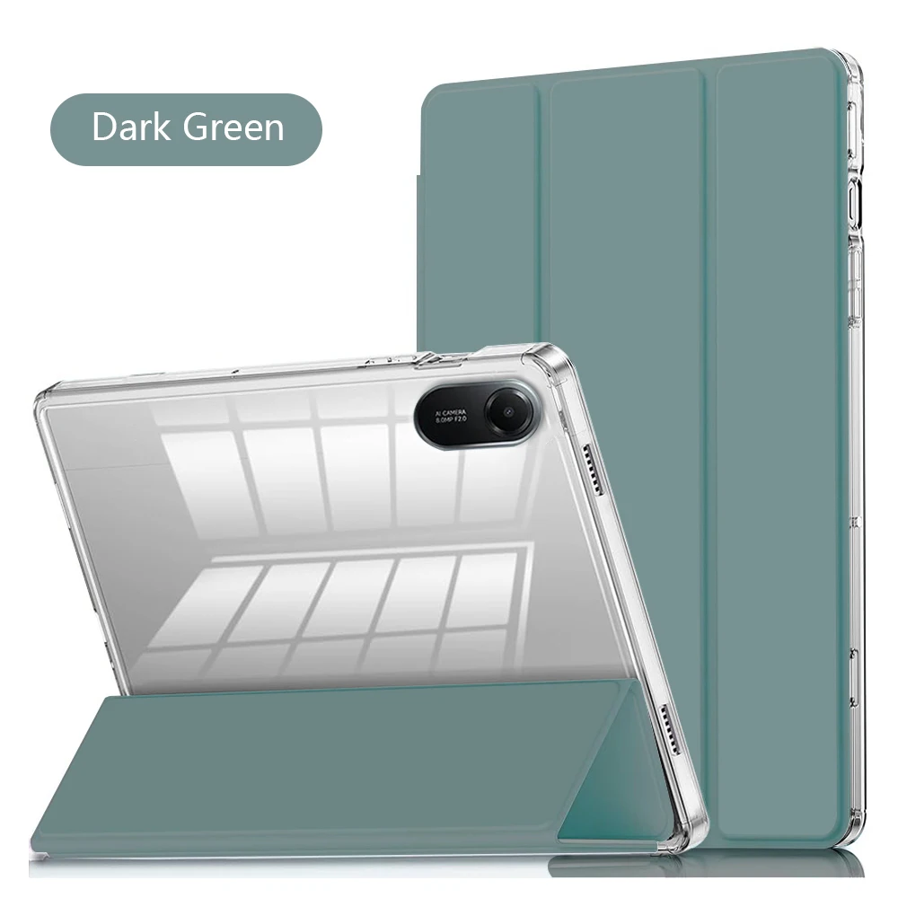 Slim & Lightweight TPU Hybrid Tablet Case with Clear Transparent Back and Auto Wake/Sleep